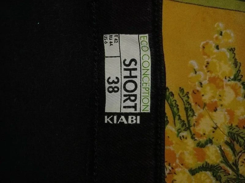 Short jeans preto tamanho 38 para mulher grávida em algodão e elastano novo – photo 5